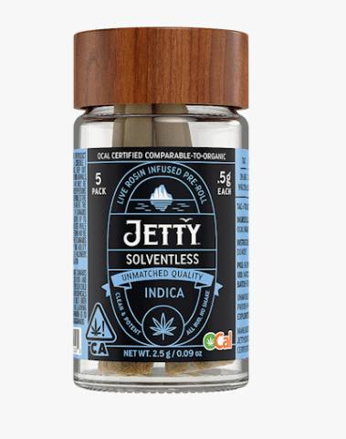 Jetty - Platinum Kush x Triangle GMO (I) OCal Solventless Rosin 2.5g 5pk Jar - Platinum Kush x Tr...