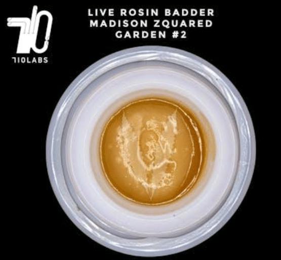 710 Labs - Madison Zquared Garden #2 + Rainbow Belts (H) 2.5g Live Rosin Badder MEDICAL ONLY - Ma...