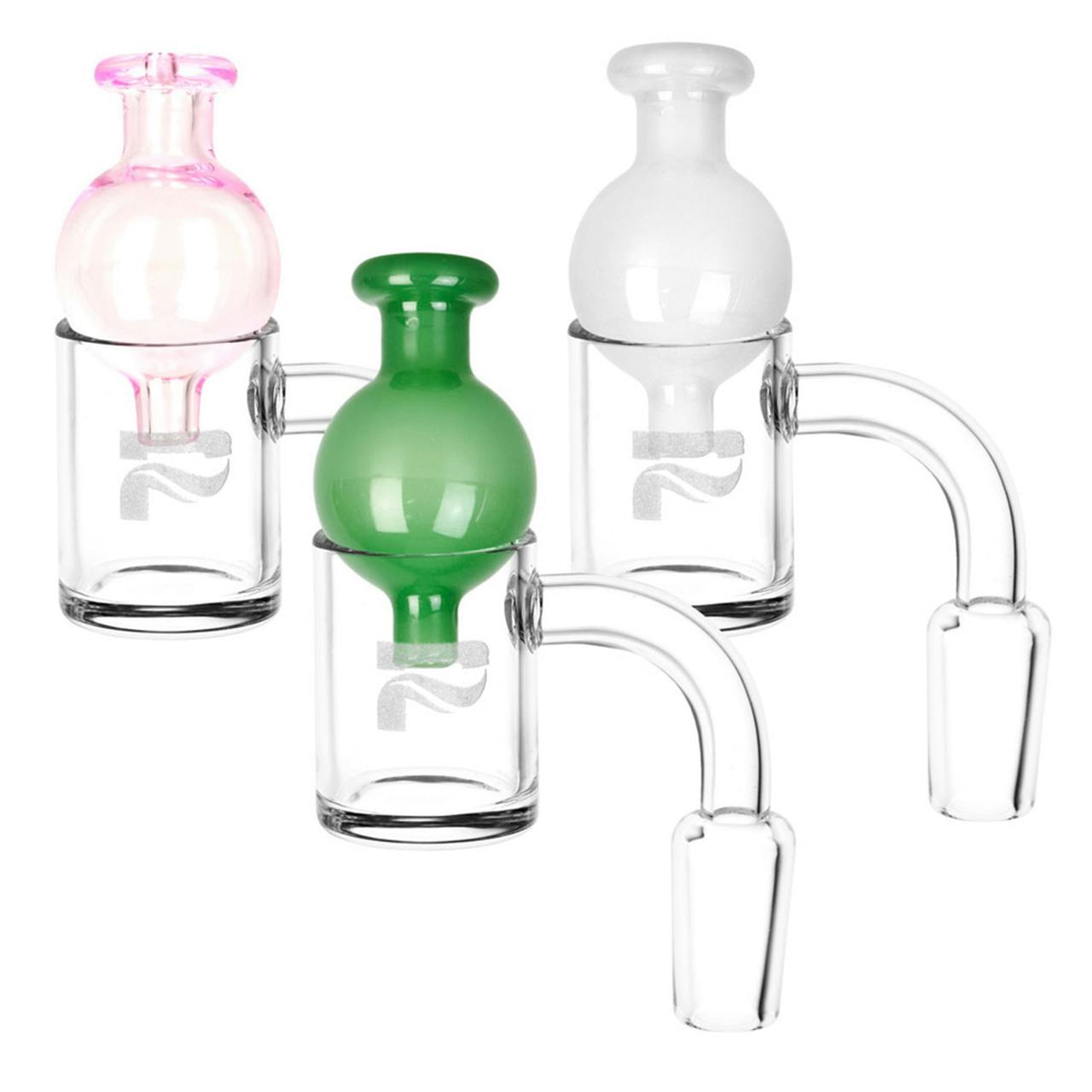 Pulsar Quartz Banger & Ball Carb Cap Set - 90 Degree