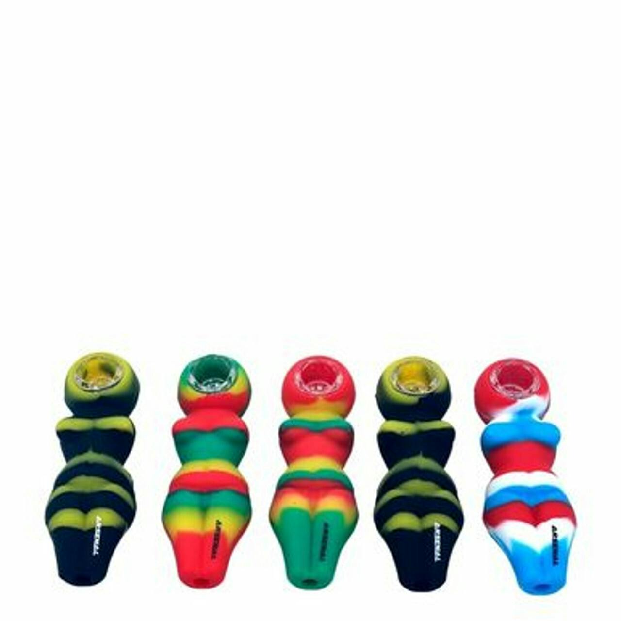 Sexy Lady 4" Silicone Hand Pipe