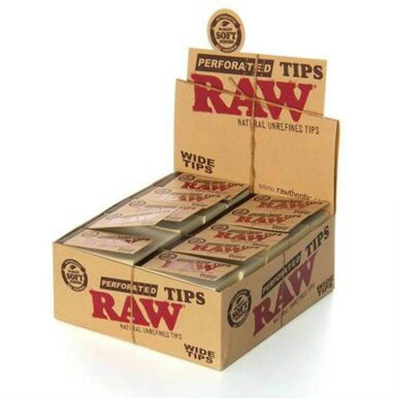 Raw Tips - Perforated Wide Tips - 50 Pack