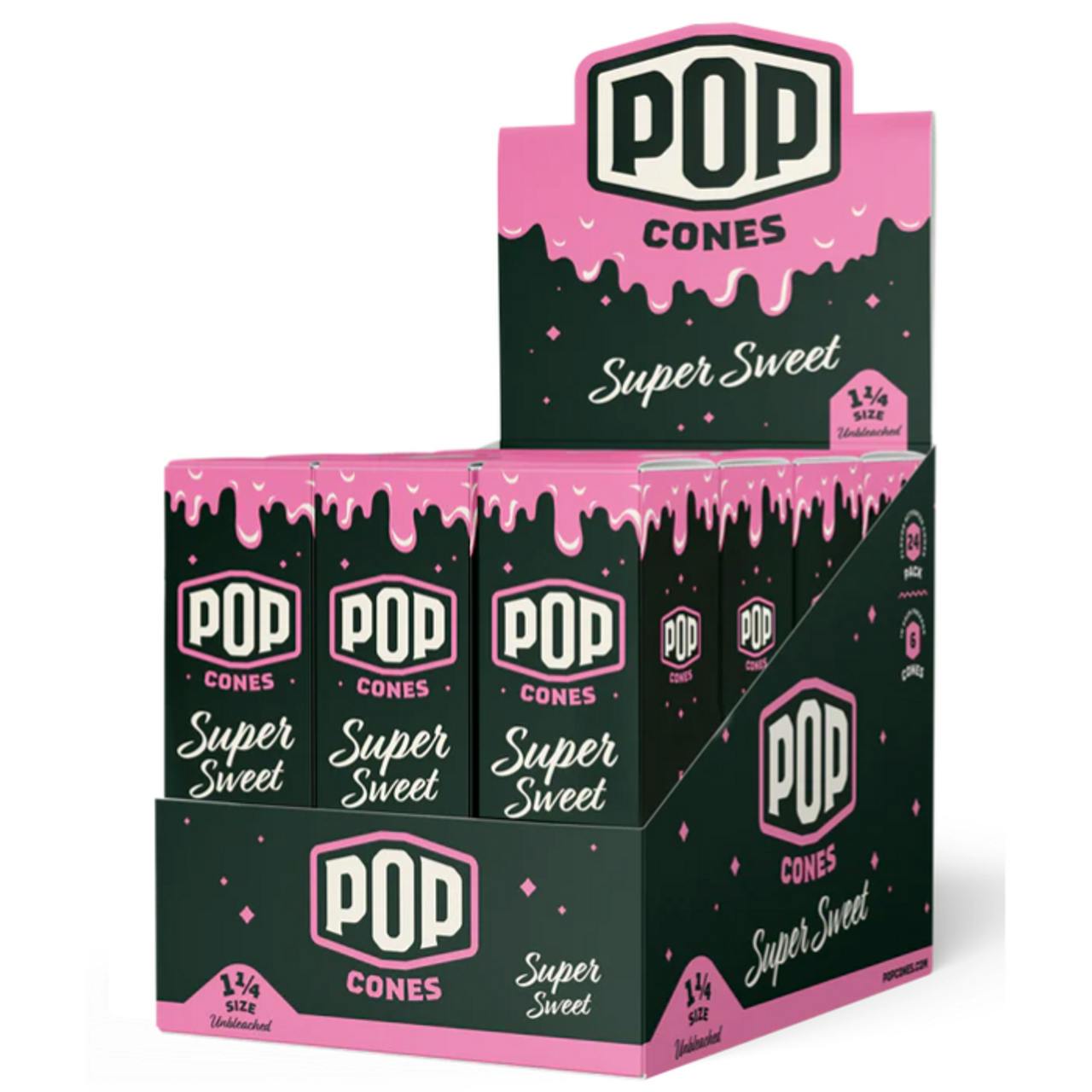 Pop Cones - Super Sweet 1 1/4 Papers - 3 Pack