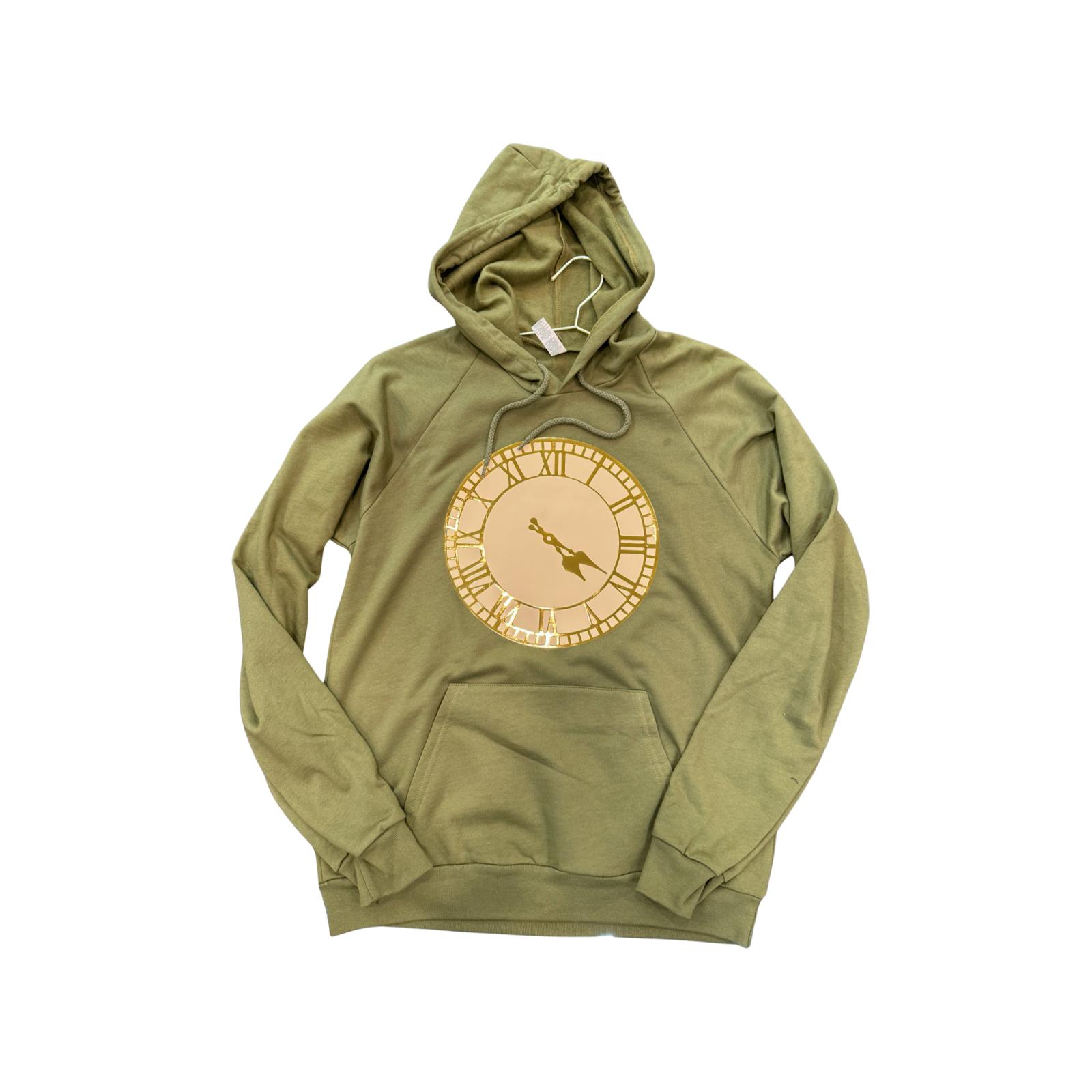 Nevaeh Verde Sweatshirt Cream Clock L