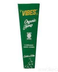 Vibes Organic Hemp Cone | King Size | 3pk