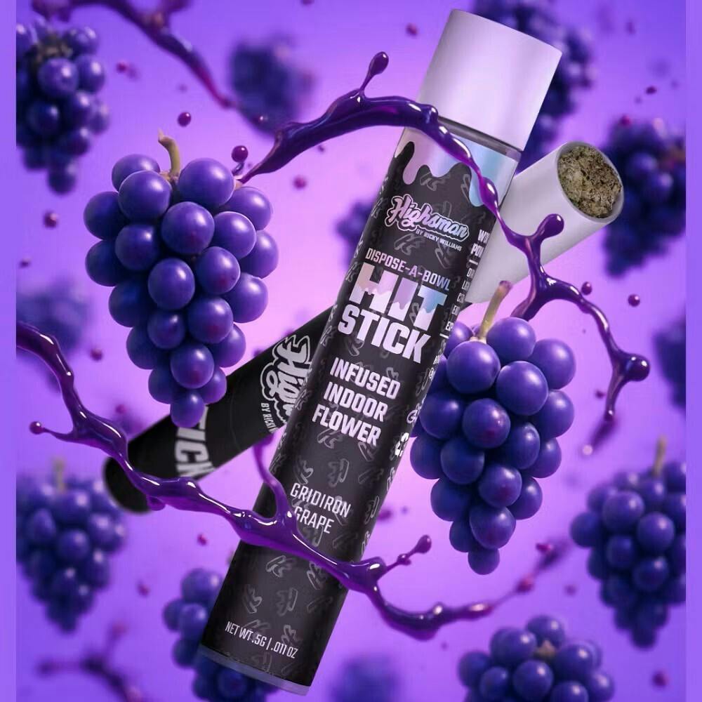 Gridiron Grape I Highsman Hit Stick 3x Infused - 0.5 g at Nevaeh Verde Dispensary Belleville NJ
