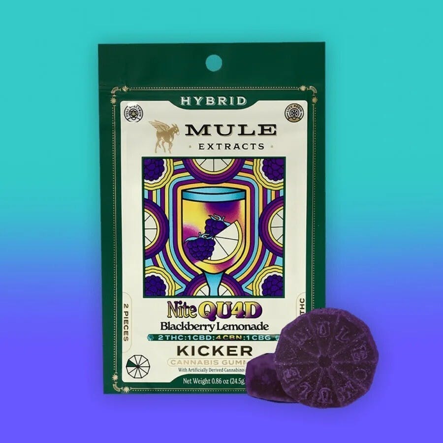 Nite Quad Blackberry Lemonade 2thc 4cbn 1cbg Mule Extracts