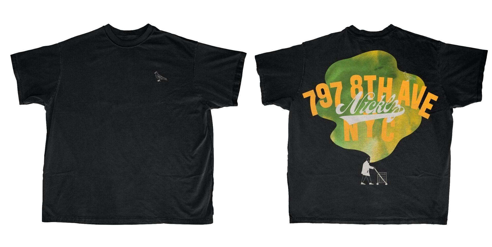 Black Washed Shirt Pigeon M