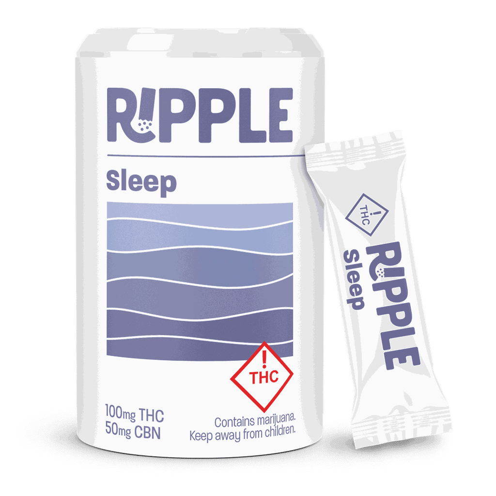 Ripple Dissolve Powder | Sleep | 2:1 THC:CBN 100mg [10 packets]