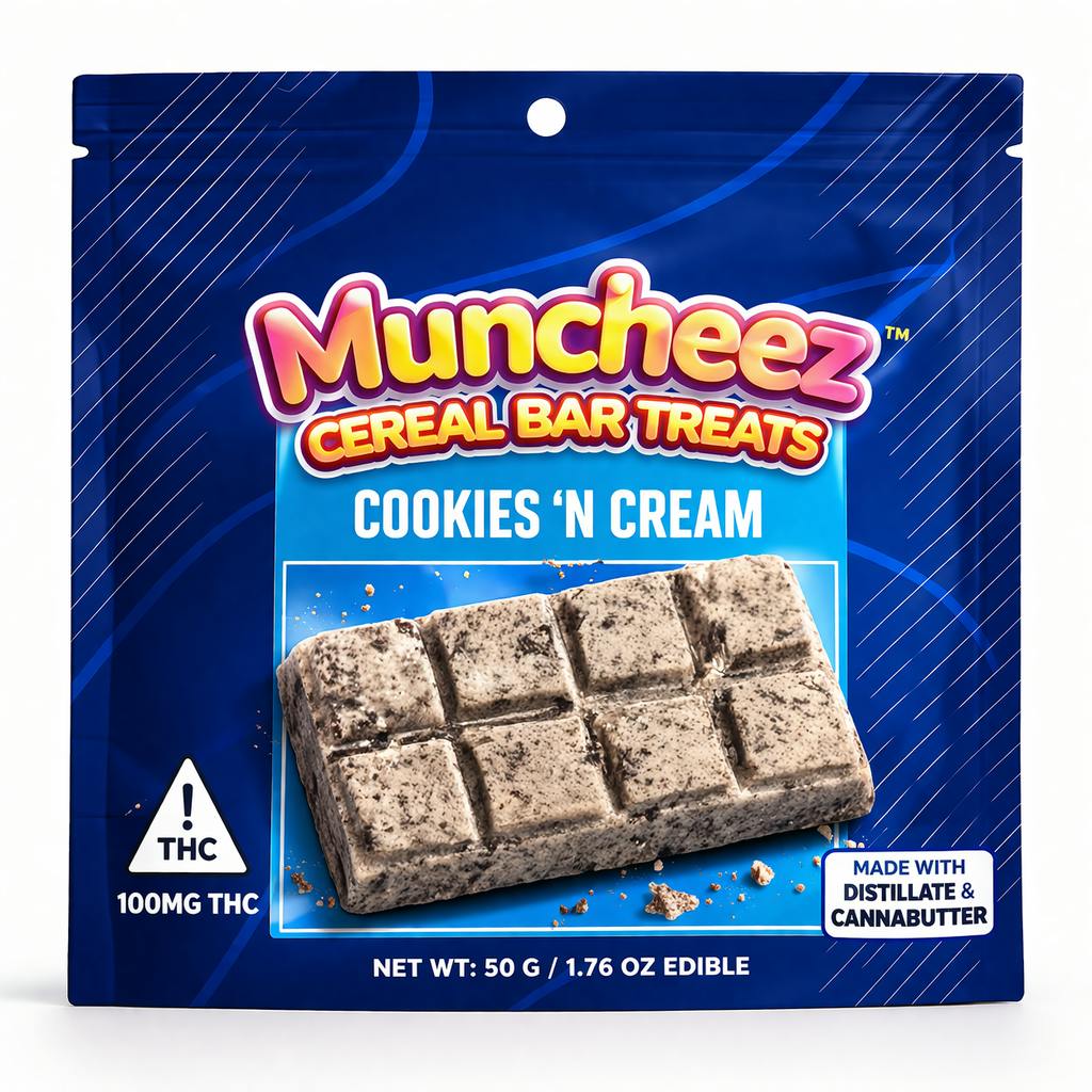 Muncheez Cereal Bars | Cookies "N Cream 100mg