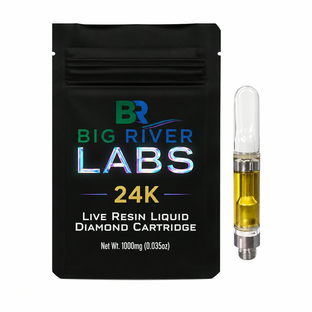Big River Vape Cart | 24K | Liquid Diamond | Live Resin 1g Cart
