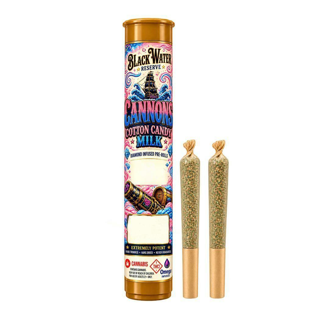 Blackwater Reserve Diamond Infused Pre-Rolls | Cotton Candy Milk 1g [2 pk]