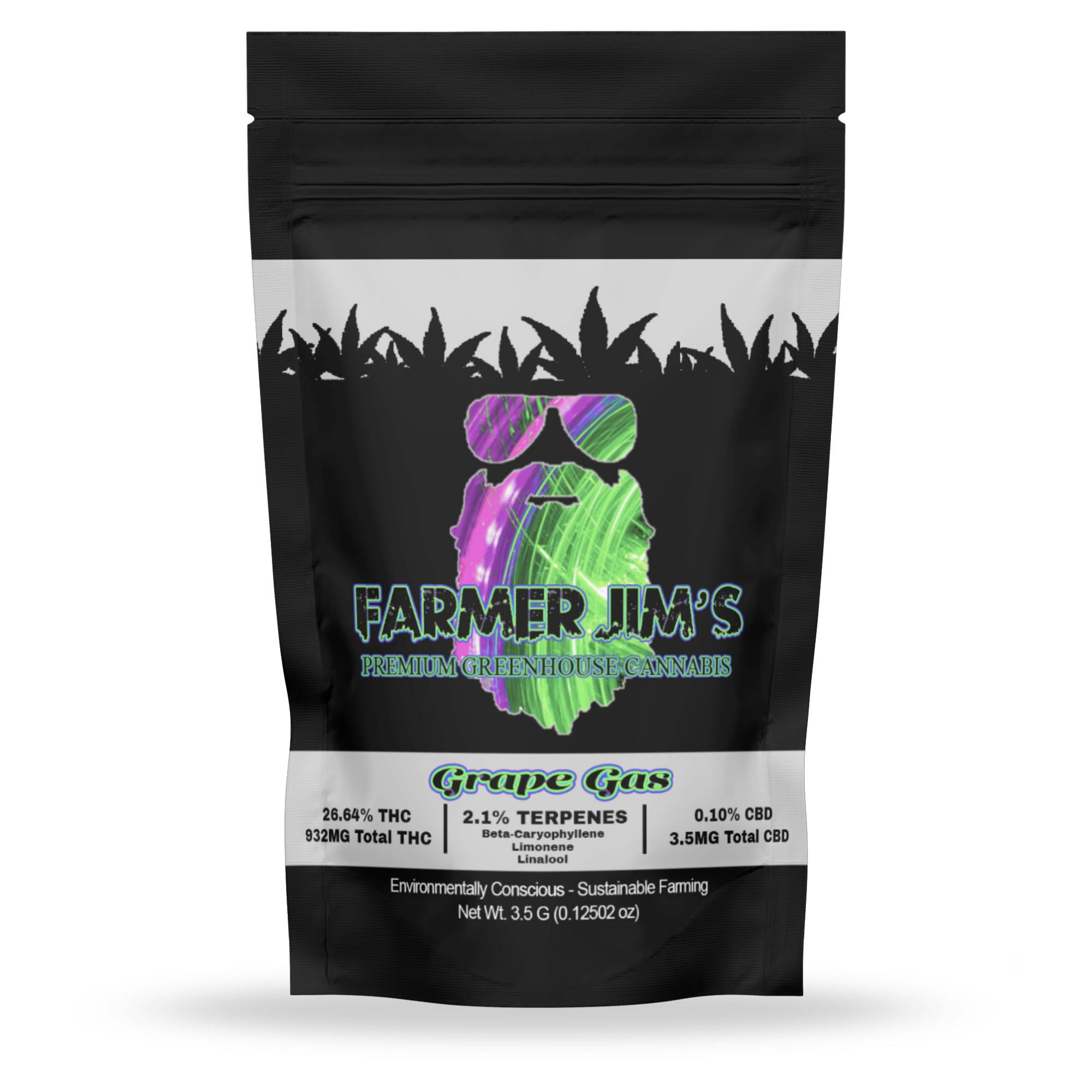 Farmer Jim Flower 3.5g - Grape Gas