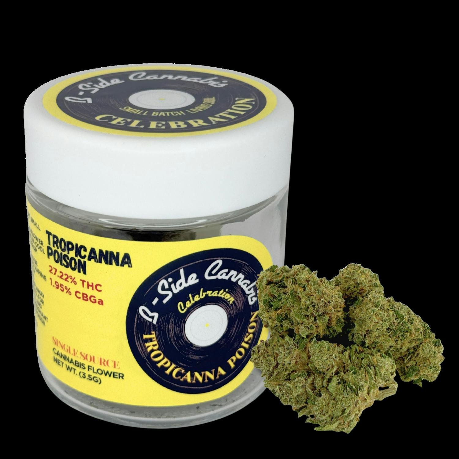 B-Side Cannabis 3.5g Flower - Tropicanna Poison