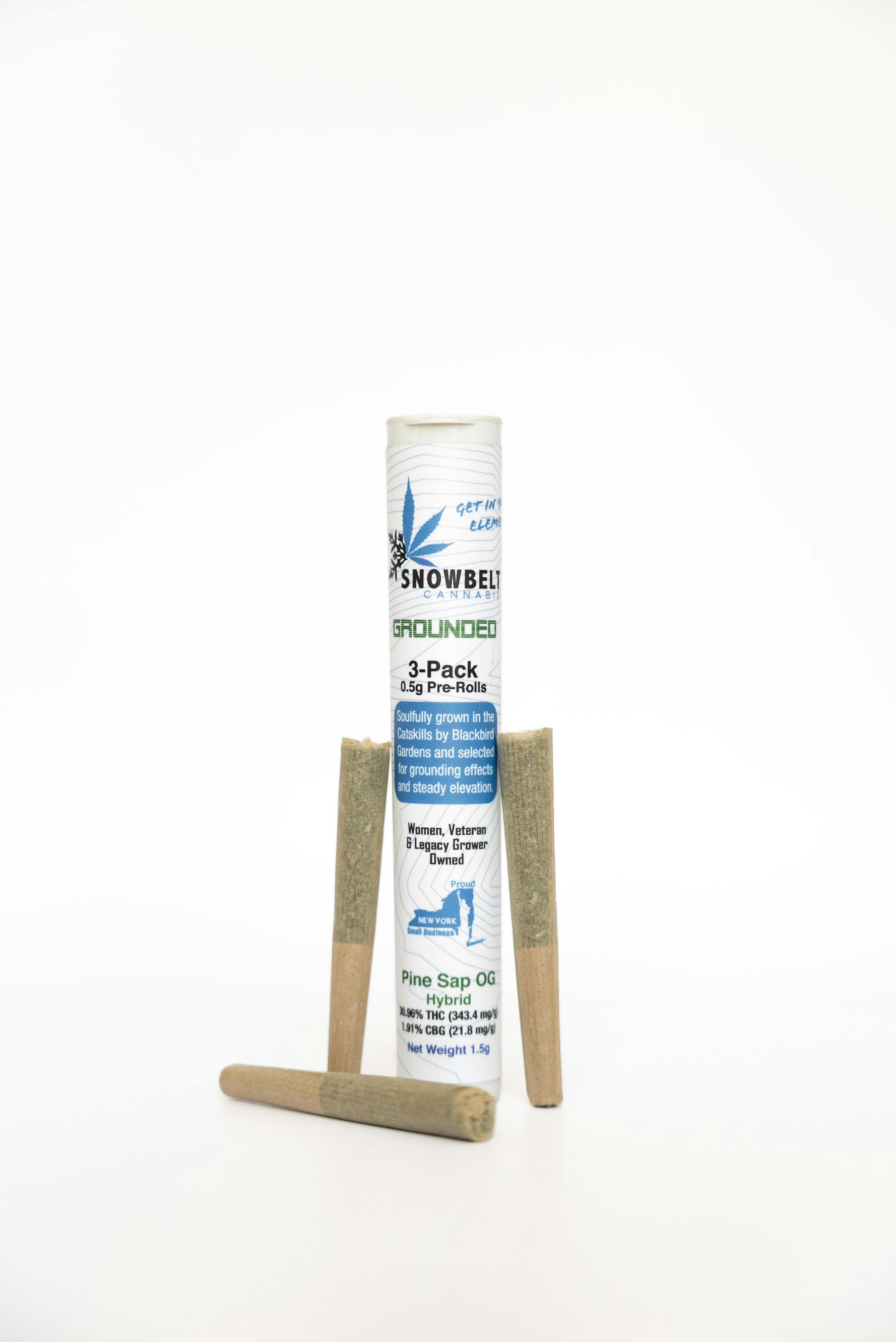 Snowbelt PreRoll 3pk / .5g - Pine Sap OG