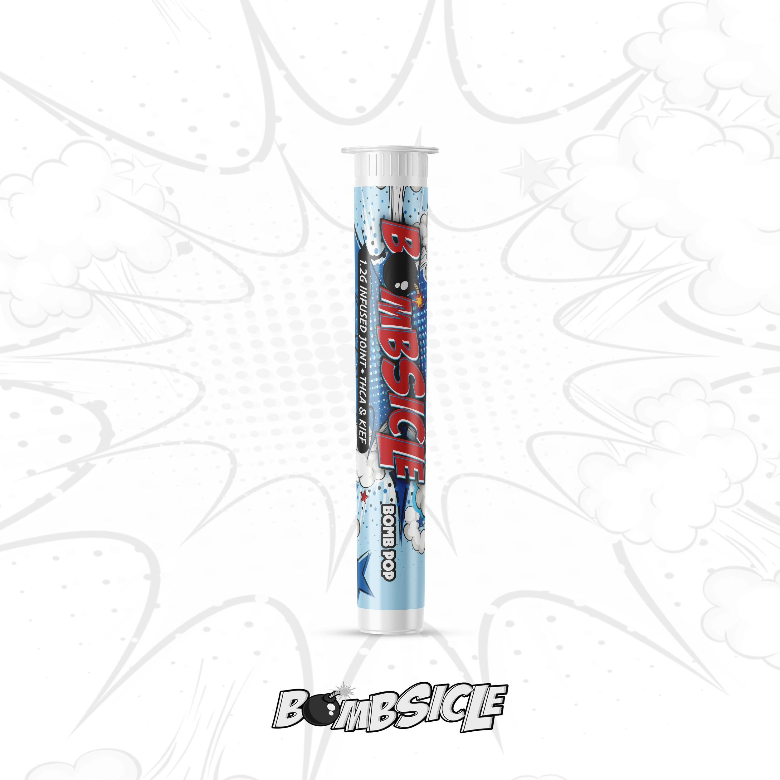 Bombsicle 1.2g THCa & Kief Infused Preroll Bomb Pop