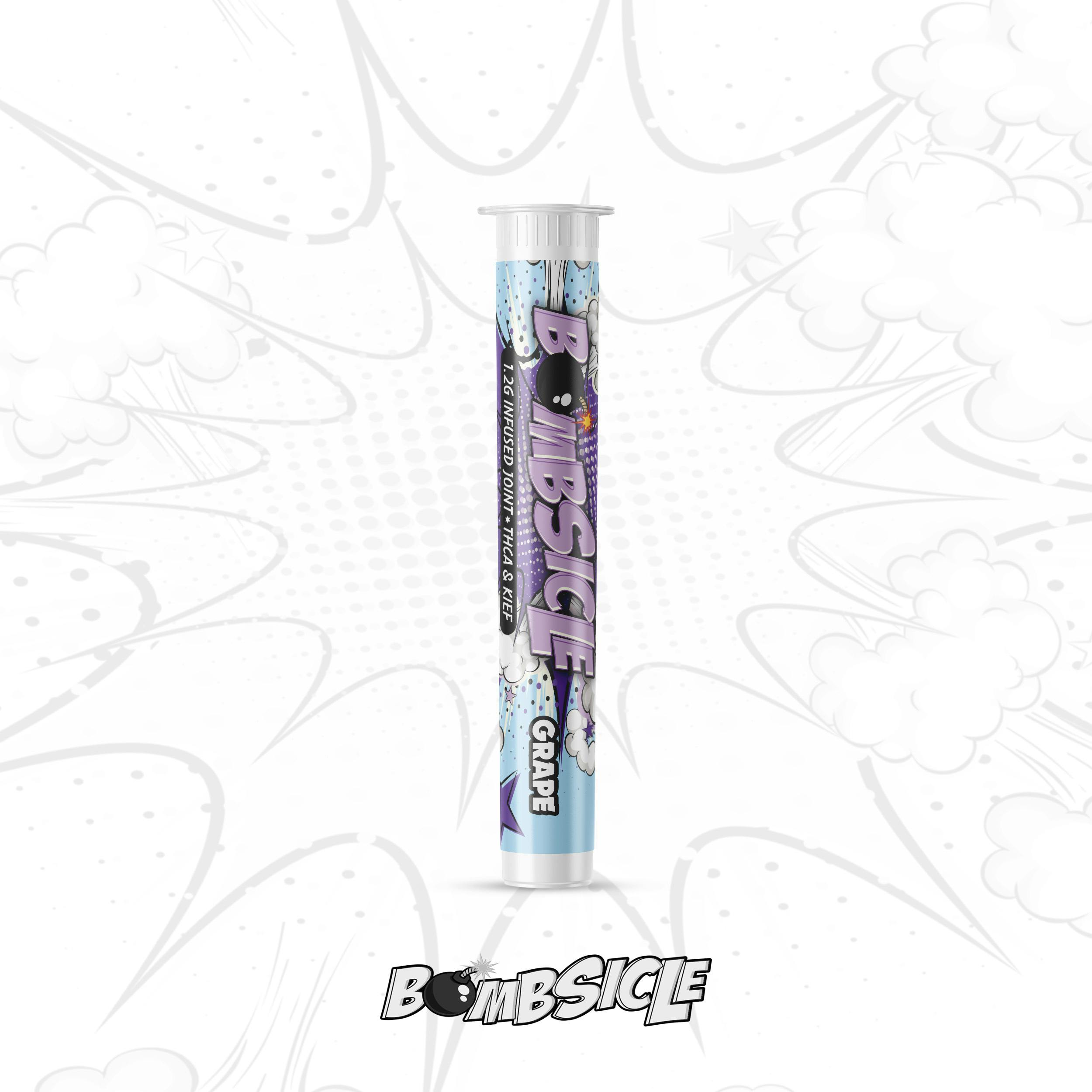 Bombsicle 1.2g THCa & Kief Infused Preroll Grape