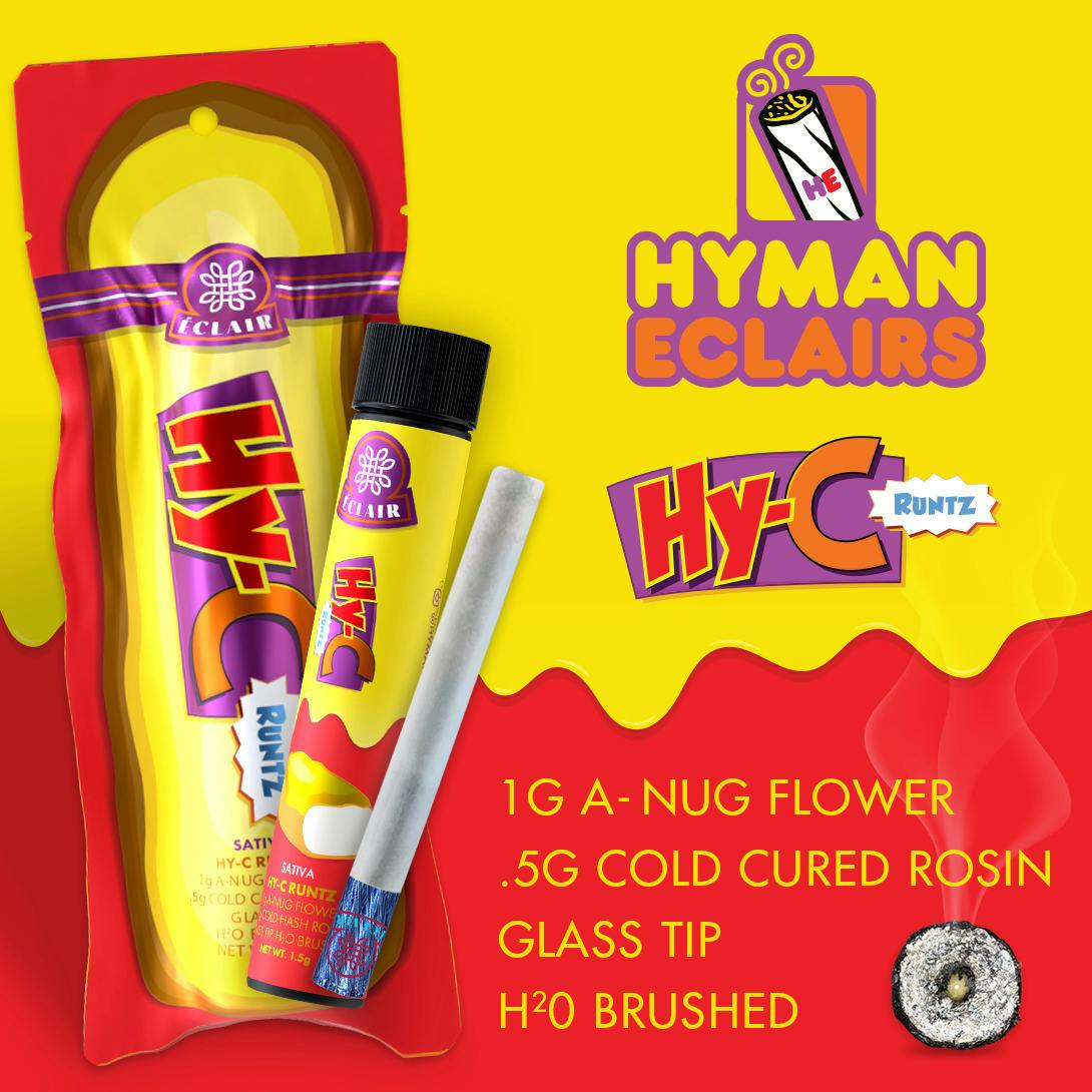 Hyman 1.5g Infused Eclair Preroll Hy-C Runtz