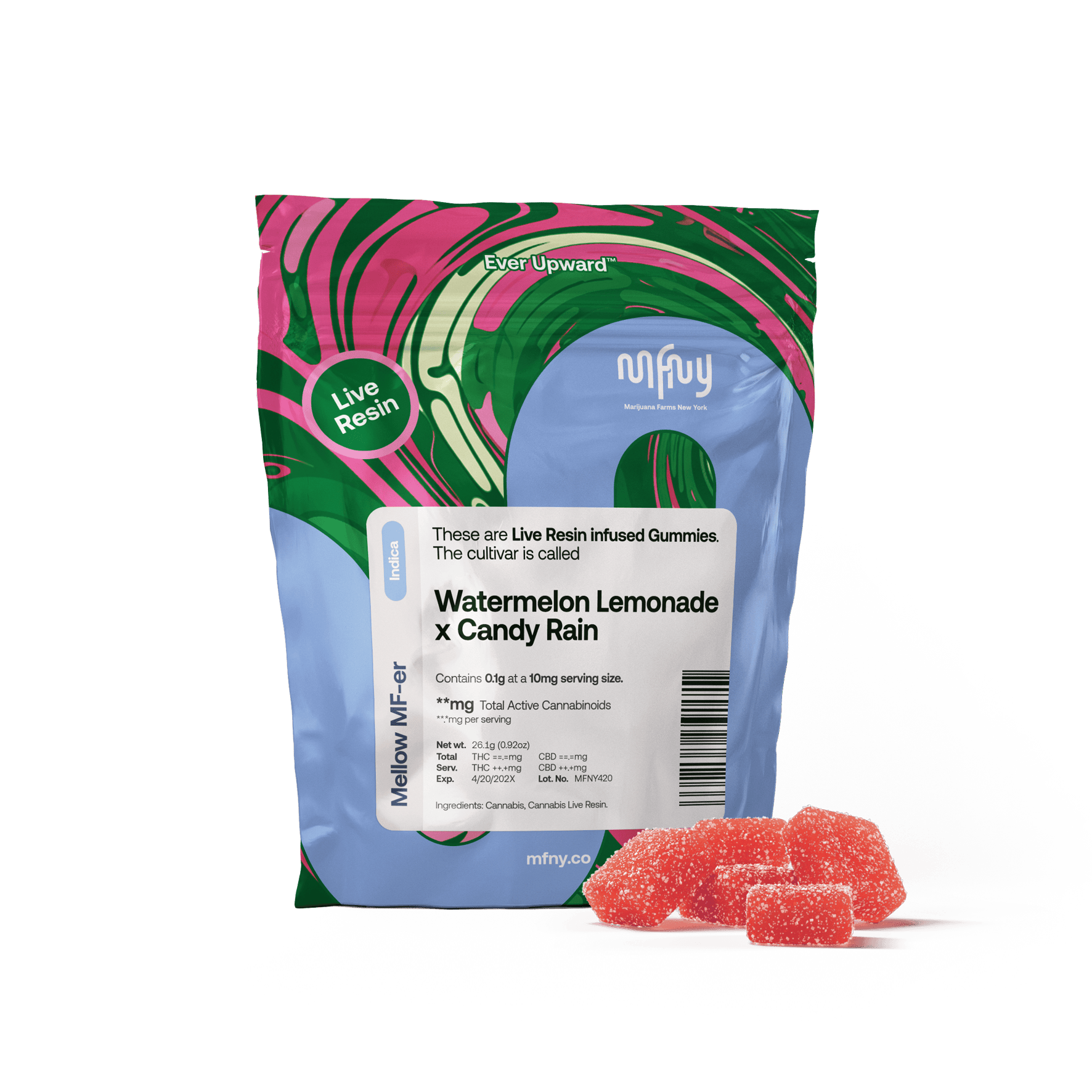 GUMMIES - LIVE RESIN - WATERMELON LEMONADE X CANDY RAIN