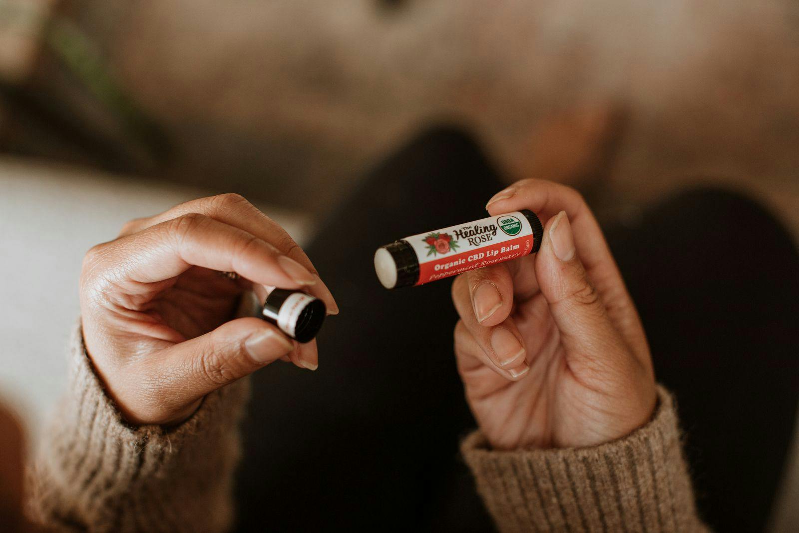 ORGANIC PEPPERMINT ROSEMARY LIP BALM - 25 mg