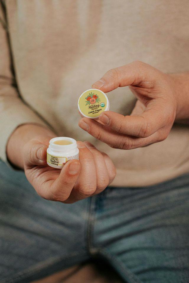 MINI ORANGIC LEMON GINGER CBD CBG SALVE - 8X - 200 mg