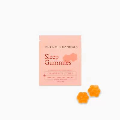 SLEEP FULL SPECTRUM CBD + CBG GUMMIES - GRAPEFRUIT LYCHEE - 25 mg - 10 Pack