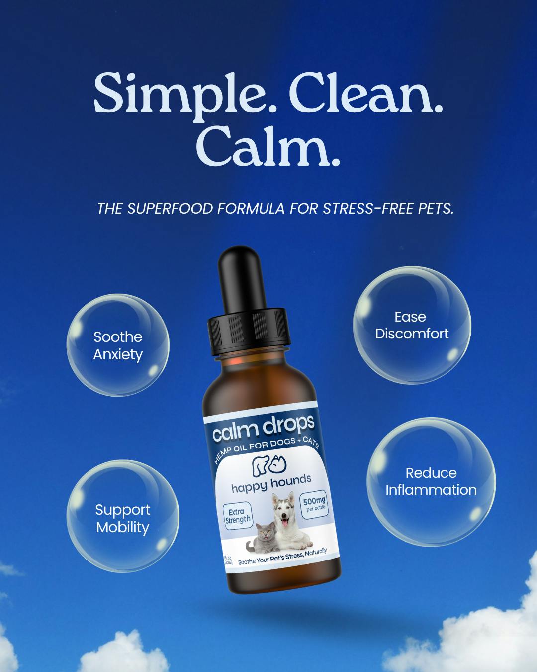 TINCTURE - CALM DROPS FOR DOGS AND CATS