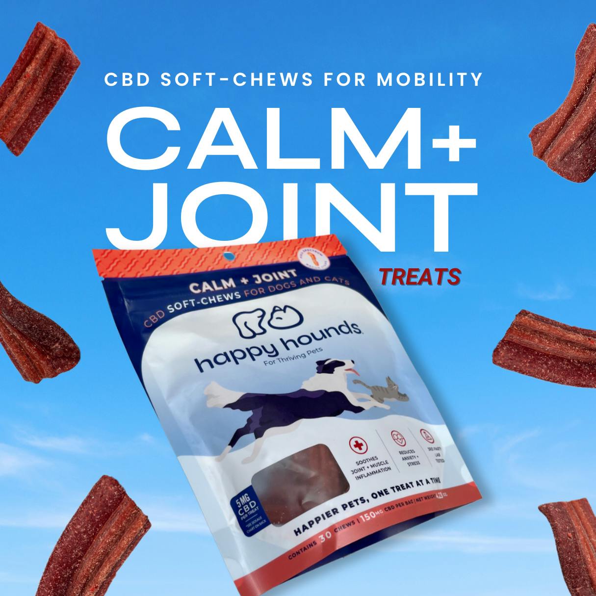 CBD SOFT CHEWS - DOGS AND CATS - CALM + JOINTS