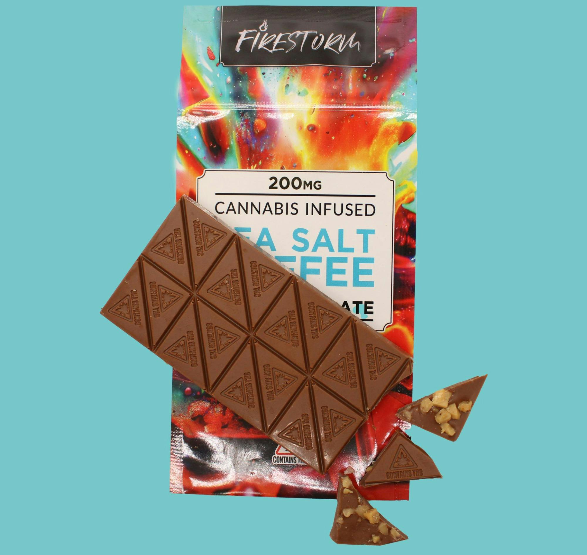 200 mg | Sea Salt Toffee Milk Chocolate Bar | F.S