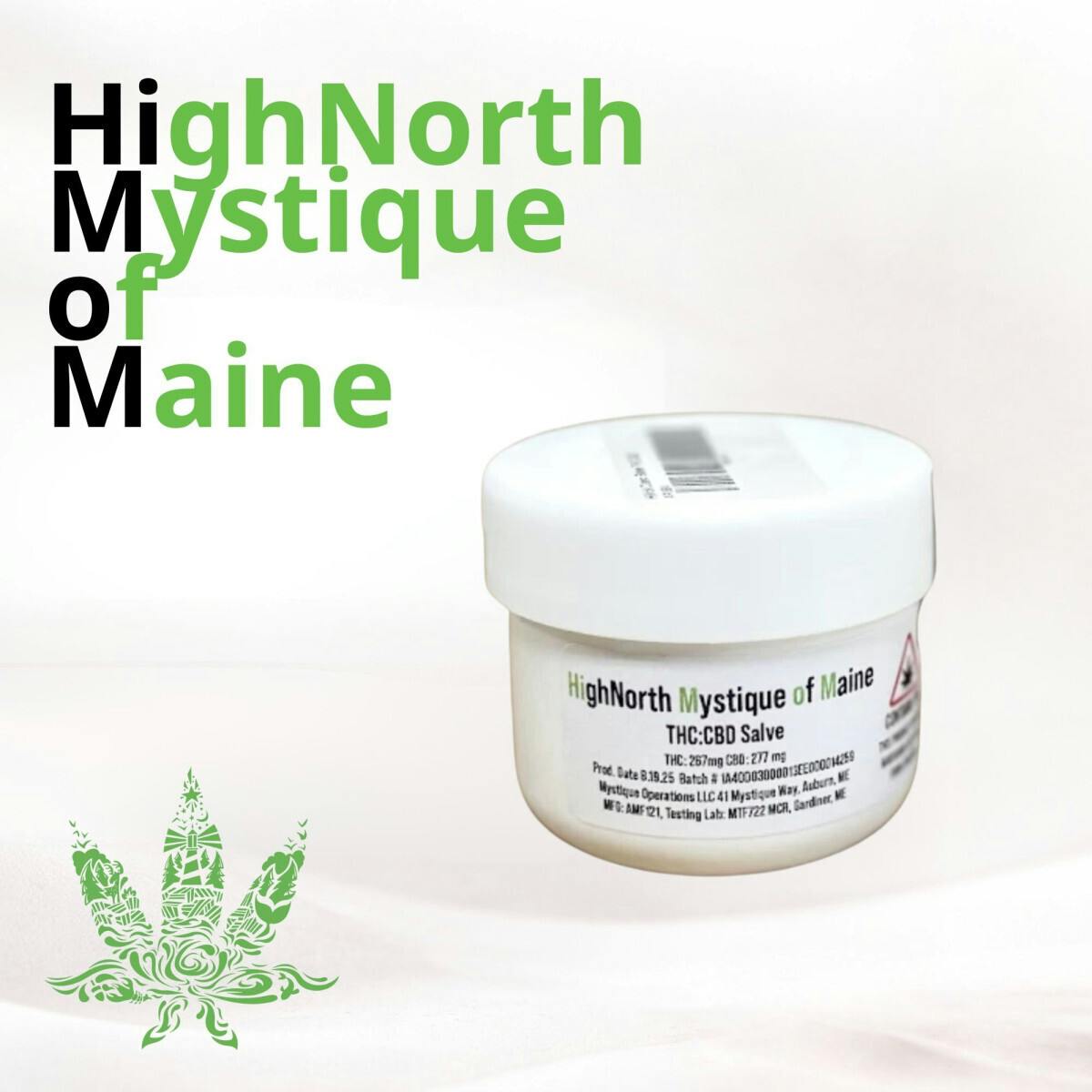 1:1 THC/CBD Cream | High North - Mystique at Sweet Relief Shop, Maine Recreational Marijuana and Cannabis Dispensary on Rt. 1