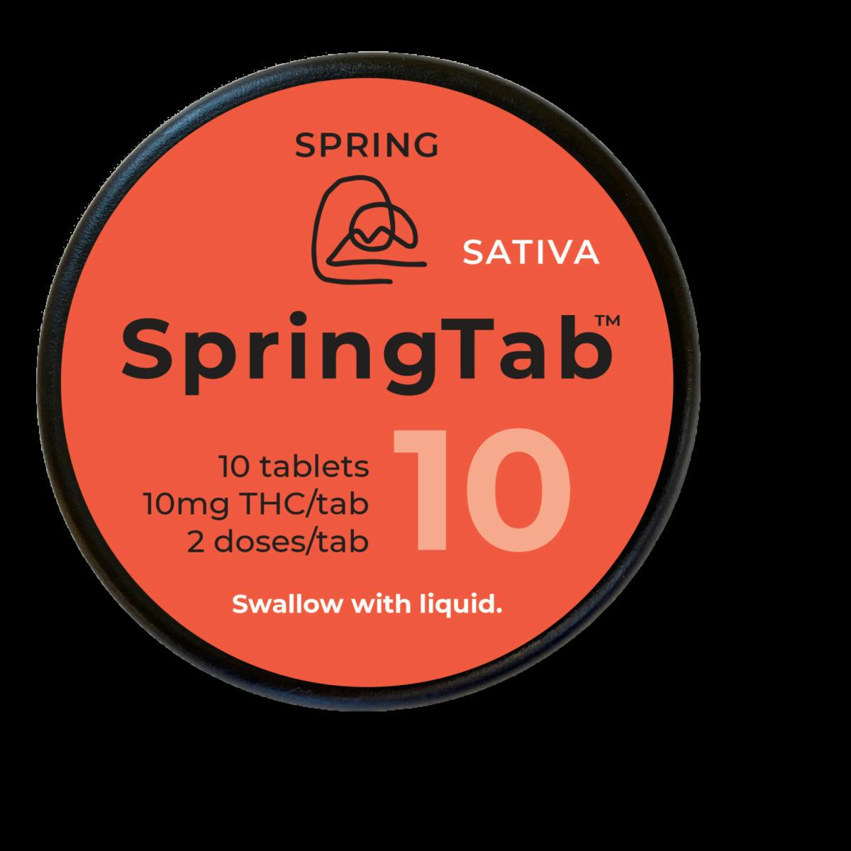 SpringTab 10 | Sativa | 100mg THC