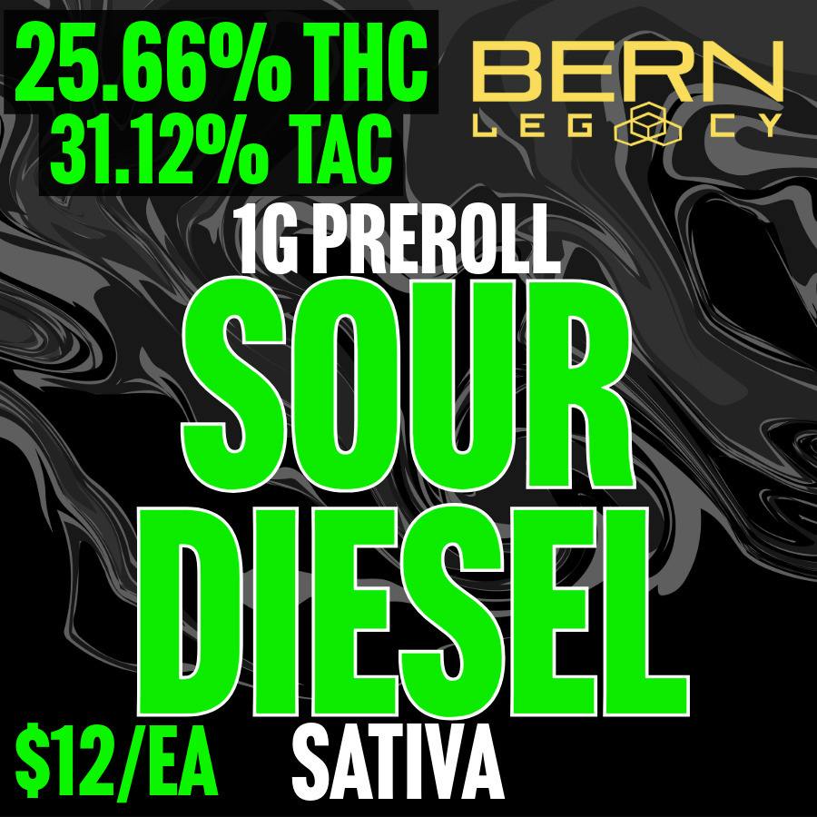 Bern Legacy | Sour Diesel | 1G Pre-Roll