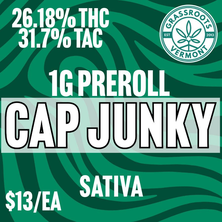 Grassroots - Cap Junky - 1G BULK Pre-Roll