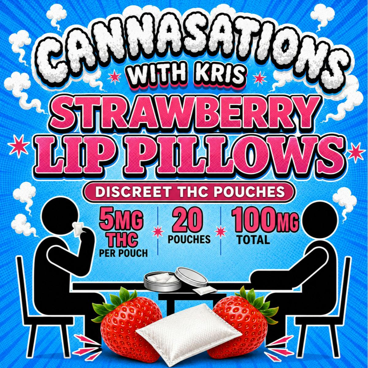 Cannasations - Lip Pillows: Strawberry - 100mg THC