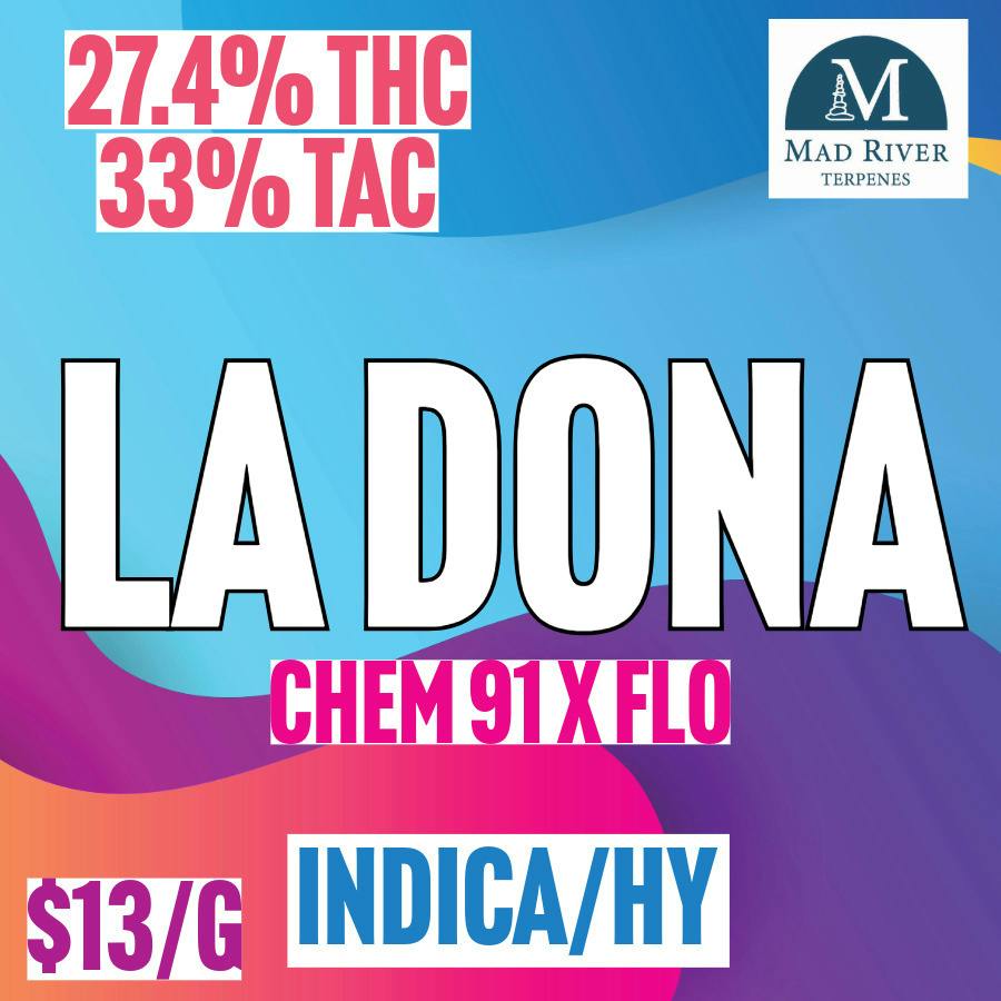 Mad River Terps - BULK - La Dona at MothaPlant St. Albans Dispensary