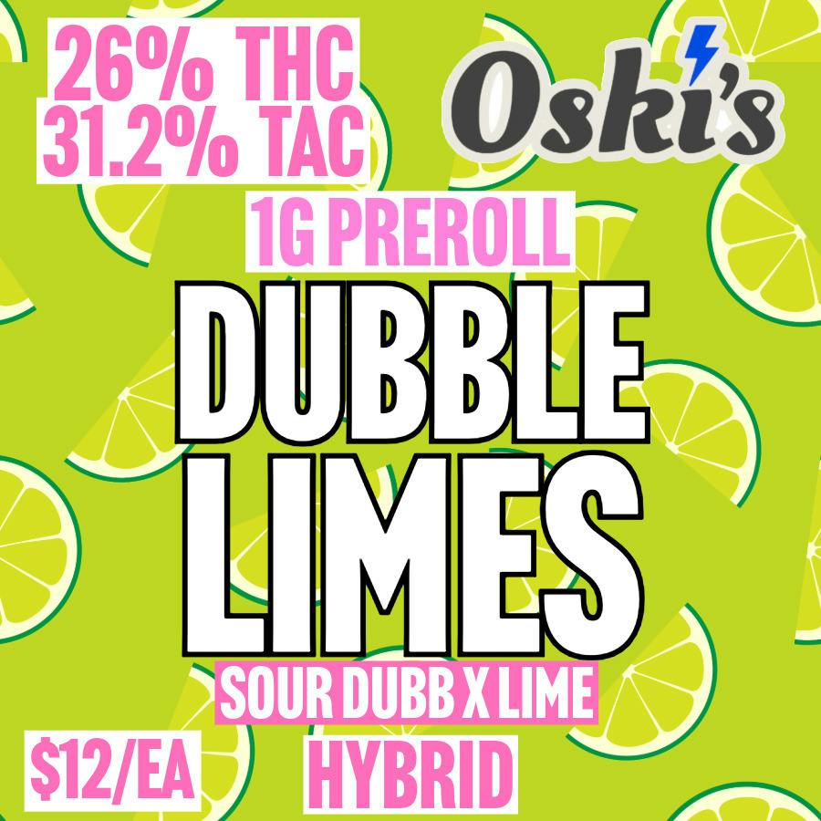 Oski Cultivation - Dubble Limes - 1G BULK Pre-Roll