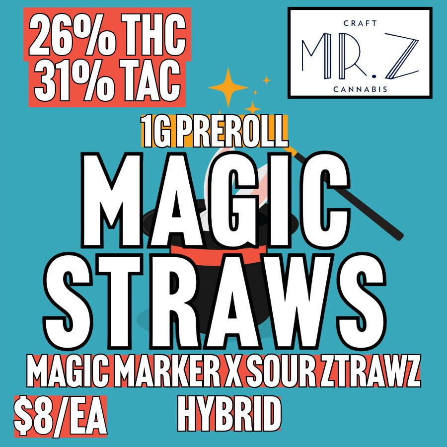 Mr. Z - Magic Straws - 1G BULK Pre-Roll at MothaPlant St. Albans Dispensary