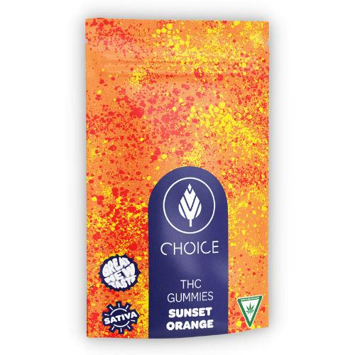 Choice Sunset Orange Sativa Soft Chews 200mg THC