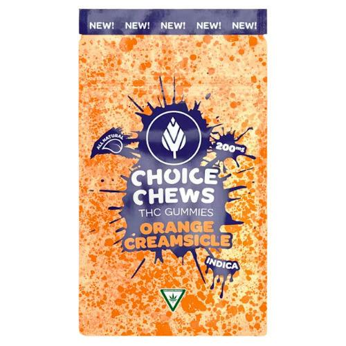 Choice Orange Creamsicle Indica Soft Chews 200mg THC at The Fire Station - Iron River