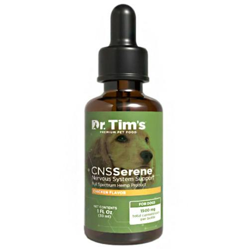 Dr. Tim's Premium Dog Food Serene Chicken CBDA 600mg, CBG 600mg, CBD 300mg Oil Drops