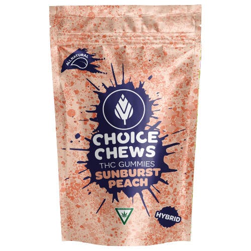 Choice Sunburst Peach Hybrid Soft Chews 200mg THC at The Fire Station - Iron River