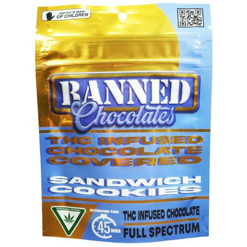 Banned Chocolate Covered Sandwich Cookies 200mg THC