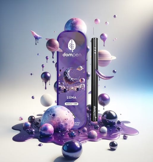 DomPen LUNA - 1g AIO CBN Indica - Vanilla Lavender