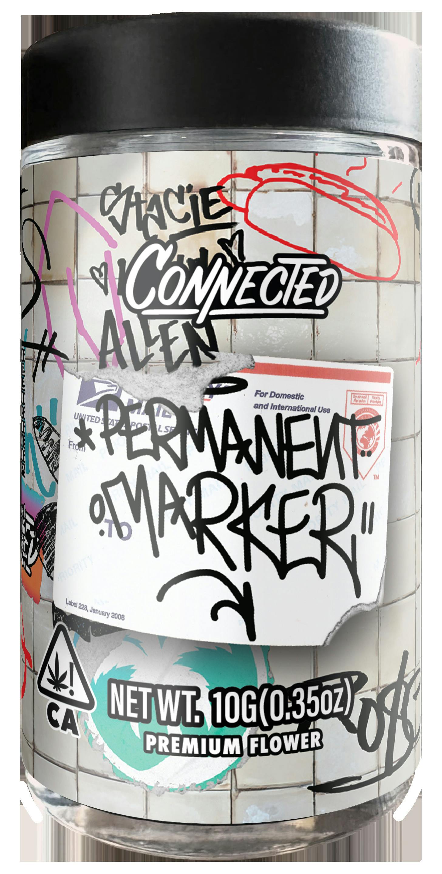 Connected Cannabis Jar 10g Permanent Marker