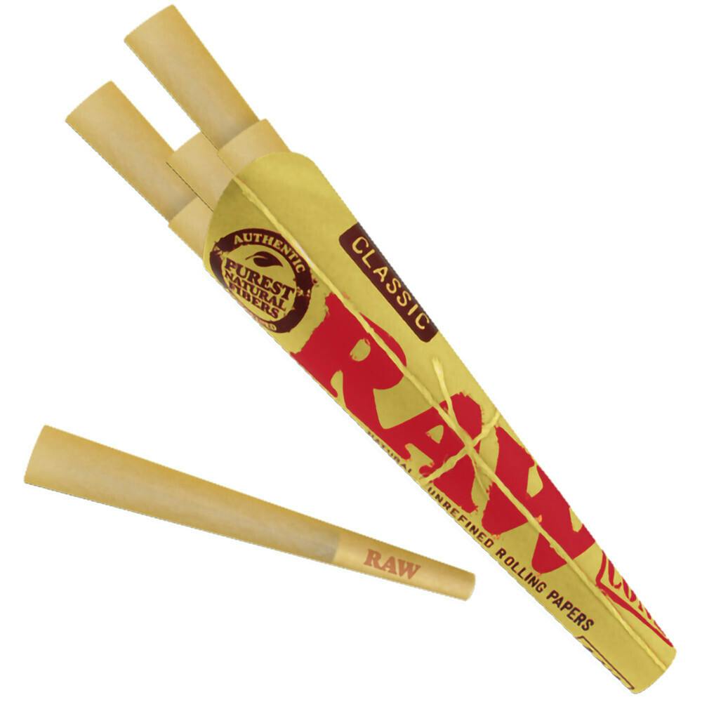 RAW Organic Pre-Rolled Cones 1 1/4"