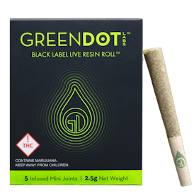 Green Dot Labs - 2.5 Infused Pre-Roll 5 Pack - Paloma x Amsterdam '97