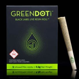Green Dot Labs - 2.5G Infused Pre-Roll 5 Pack - BLM Dali + LA Kush
