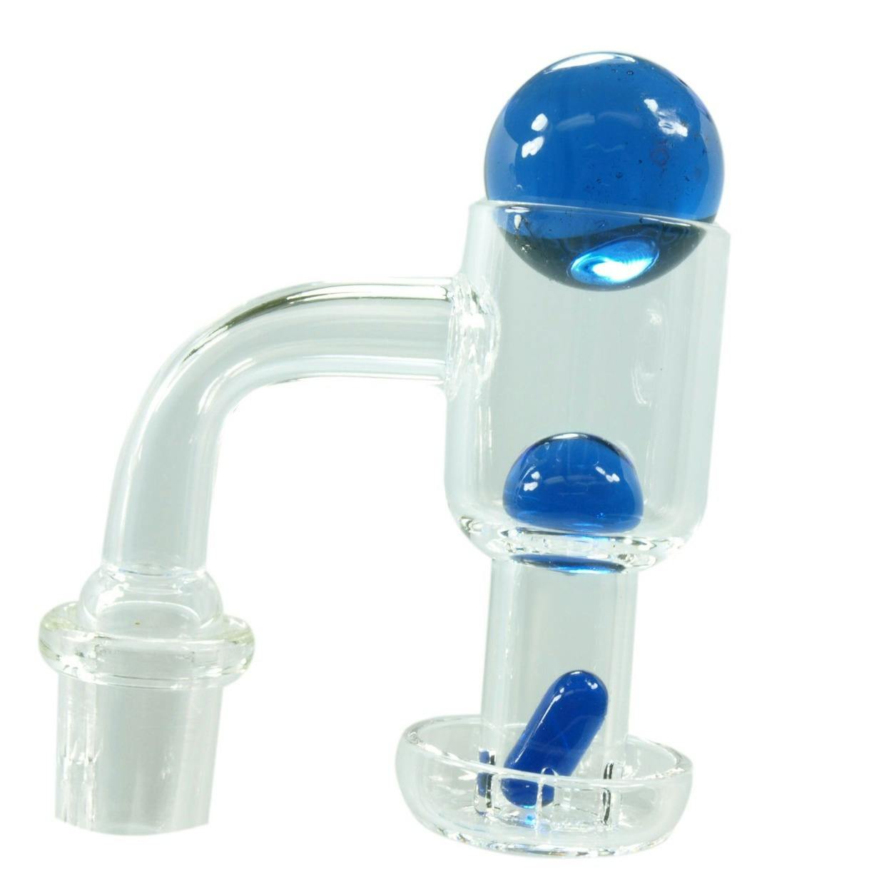 Quartz Terp Slurper Banger Kit with 2 Marbles 1 Capsule Bead 14mm Female