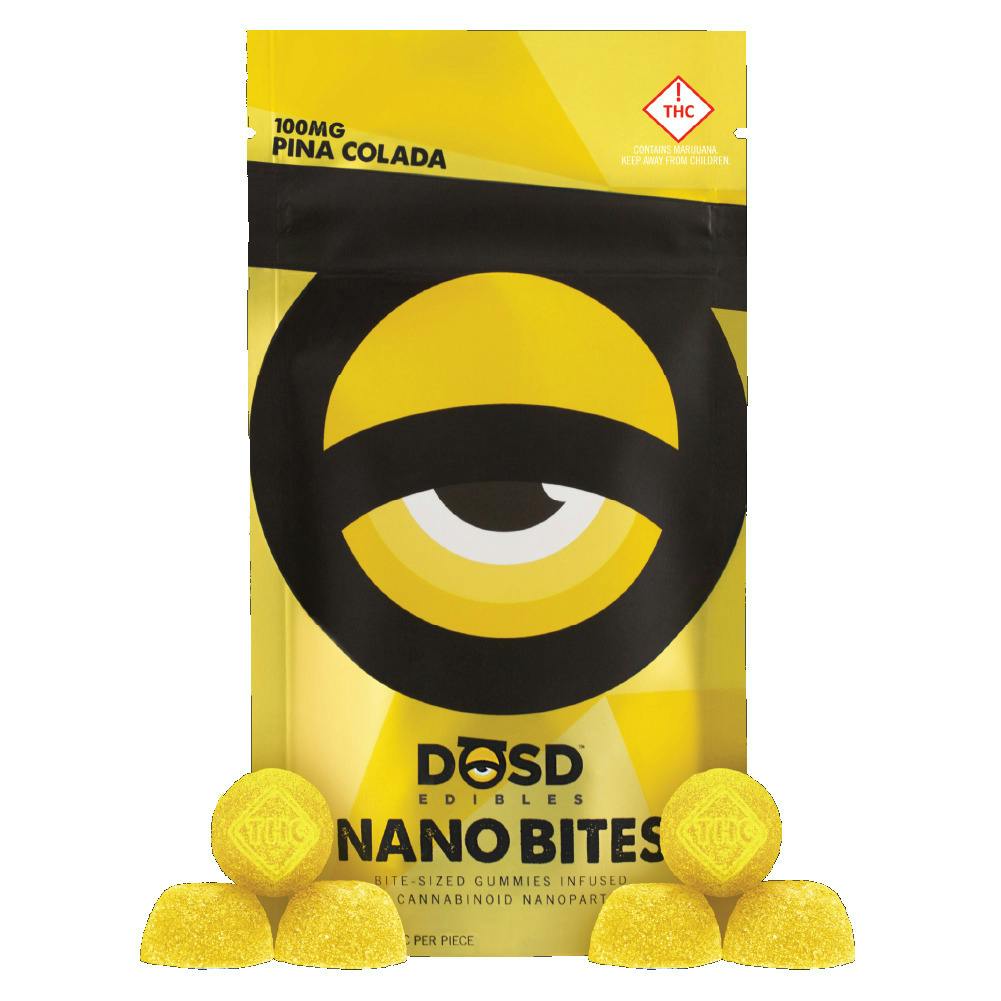 DOSD - Pina Colada Nano Bite 100mg Gummies (REC)