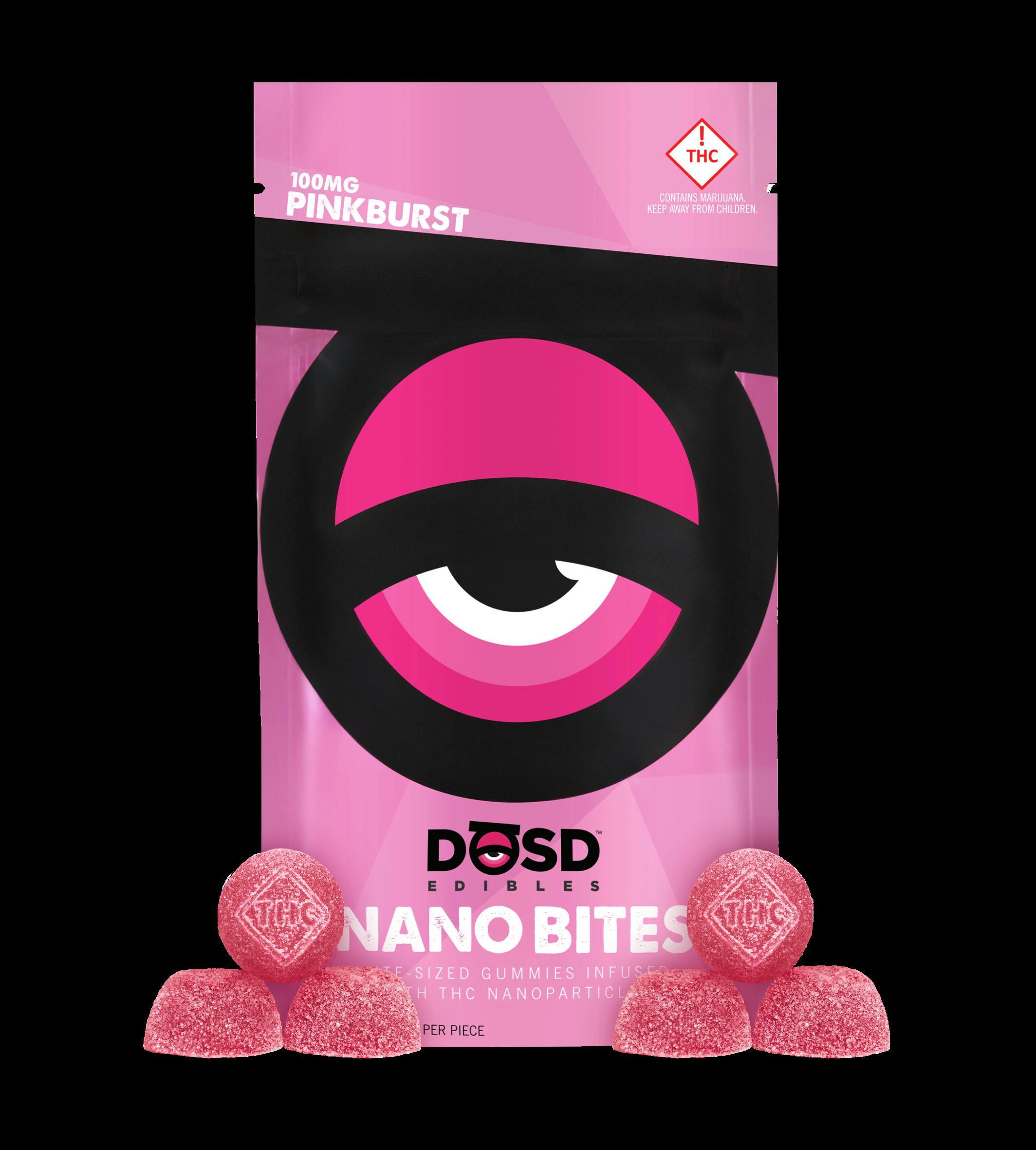 DOSD - Pinkburst Nano Bite 100mg Gummies (REC)