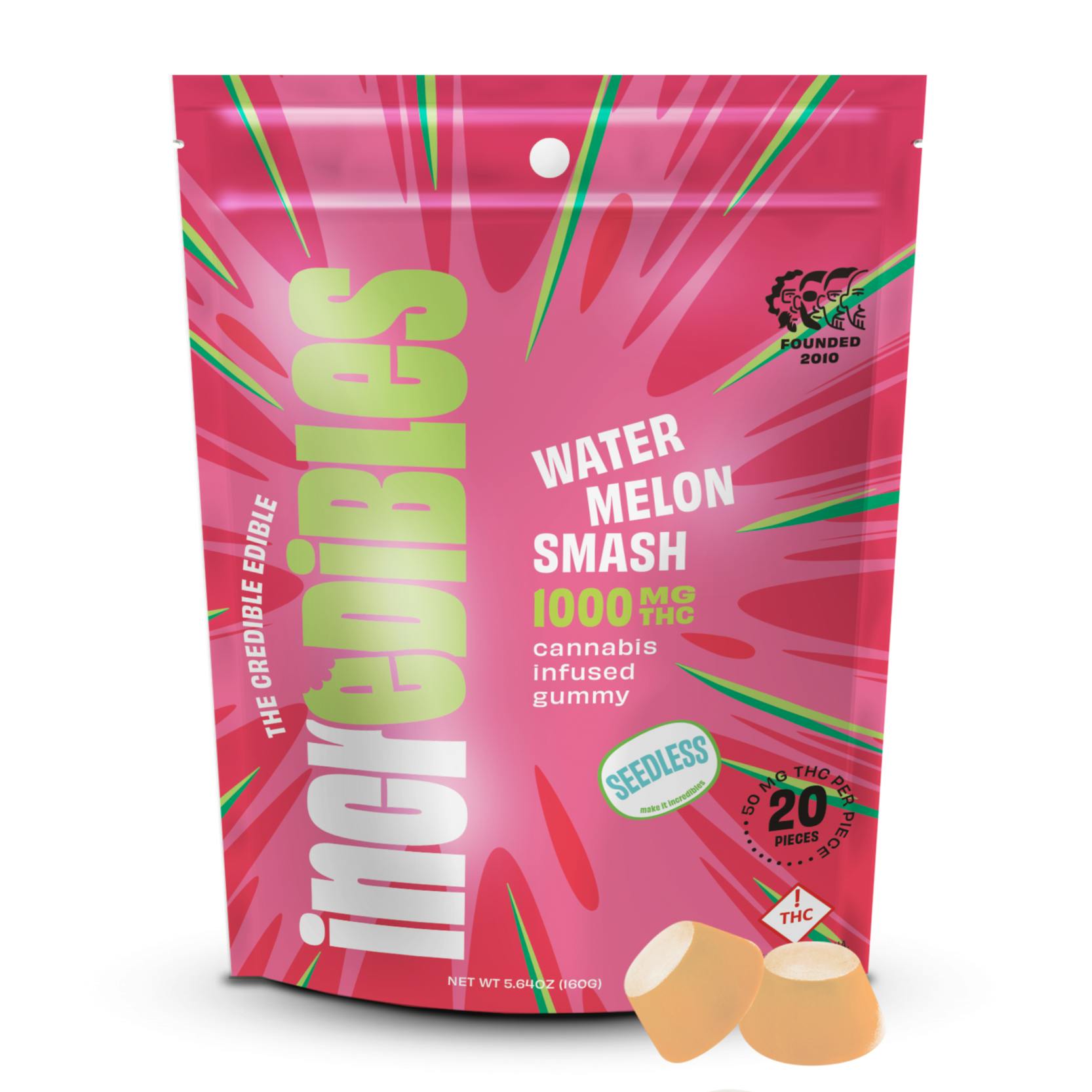 Incredibles - Watermelon Smash 1000mg Gummies